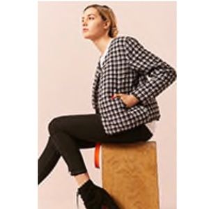 Quilted plaid jacket